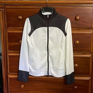 🥇 NEW BALANCE WOMENS XS LIGHTENING DRY WHITE ZIP UP